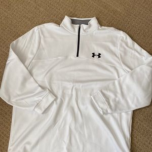 Under Armour white quarter zip